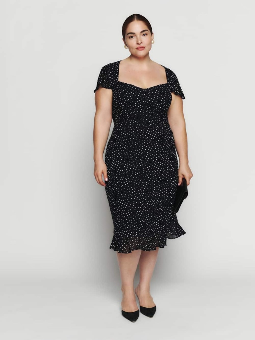 Reformation Rosi Dress Selene Polka Dot - Size 14